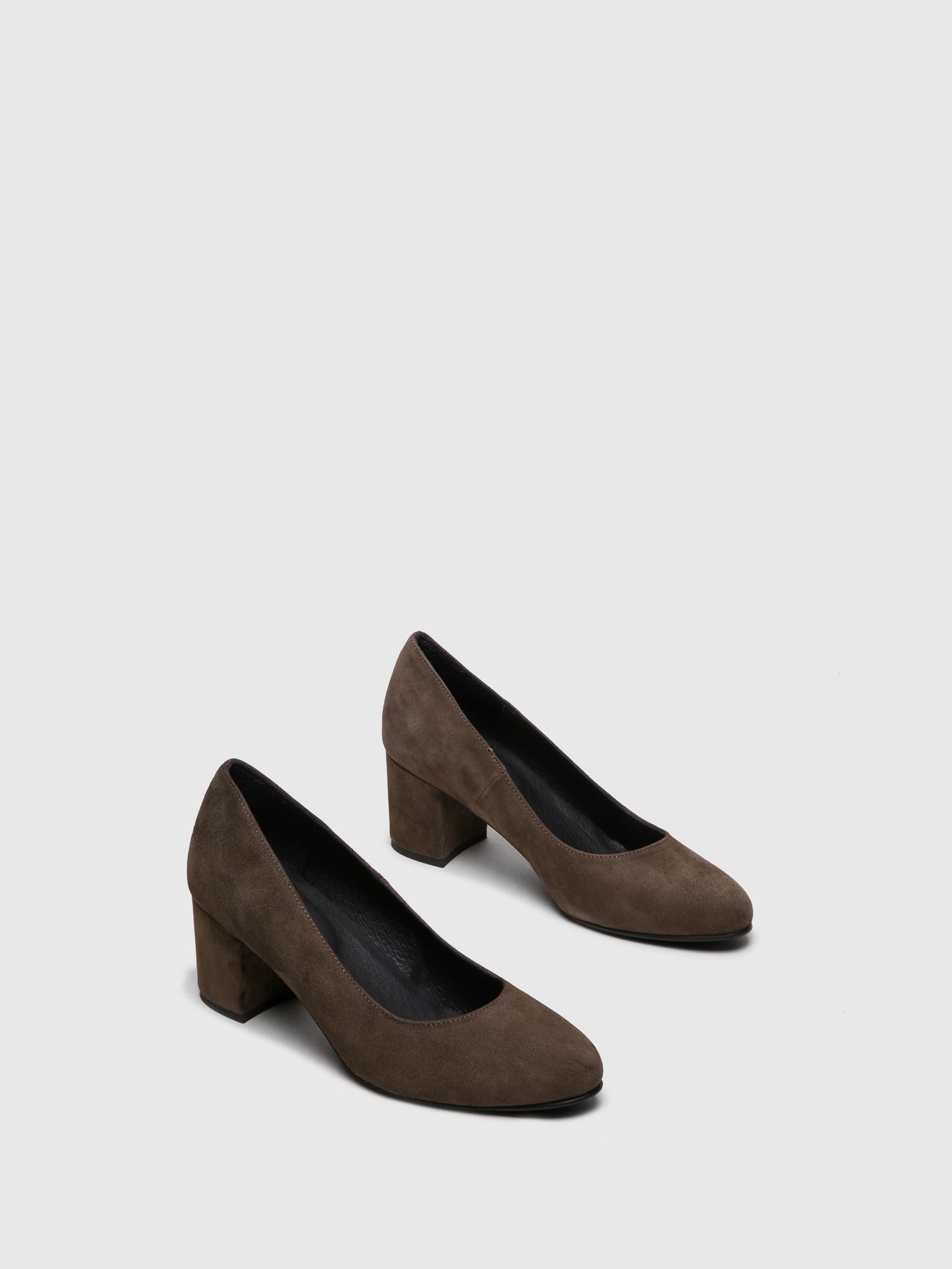Foreva Sapatos com Ponta Redonda em Castanho Trigo